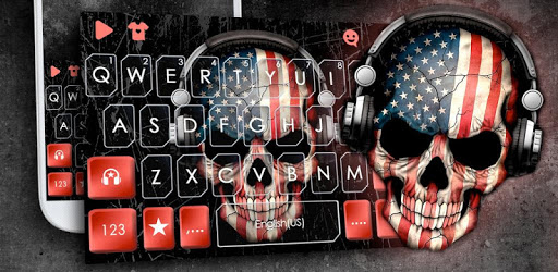 America Dj Skull Keyboard Theme pc screenshot America Dj Skull Keyboard Theme pc screenshot