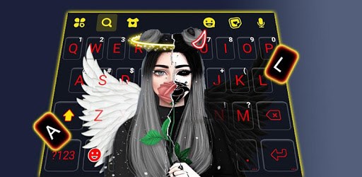 Angel Devil Keyboard Background pc screenshot Angel Devil Keyboard Background pc screenshot