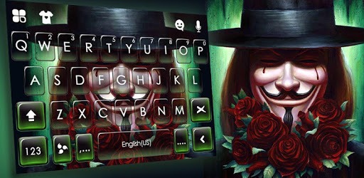 Anonymous Man Smile Keyboard Theme pc screenshot Anonymous Man Smile Keyboard Theme pc screenshot