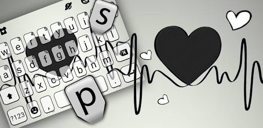 Black Heartbeat Keyboard Theme pc screenshot Black Heartbeat Keyboard Theme pc screenshot