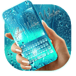Blue Glass Water Keyboard Theme for pc icon