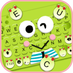 Cartoon Green Frog Keyboard Theme icon