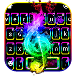 Colorful Music Night Keyboard Theme icon