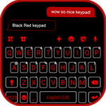 Cool Black Red Keyboard Theme icon