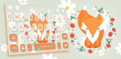Cute Fox Keyboard Theme pc screenshot Cute Fox Keyboard Theme pc screenshot