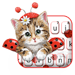 Cute Ladybird Kitten Keyboard Theme icon