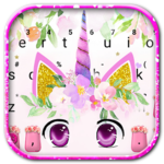 Cute Unicorn Girly Keyboard Theme icon