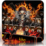 Fire Skull Rider Keyboard Theme icon