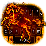 Flaming Fire Horse Keyboard Theme icon