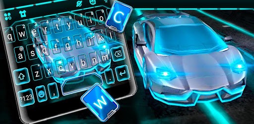 Flashy Neon Sports Car Keyboard Theme pc screenshot Flashy Neon Sports Car Keyboard Theme pc screenshot