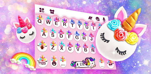 Flower Sweetie Unicorn Keyboard Theme pc screenshot Flower Sweetie Unicorn Keyboard Theme pc screenshot