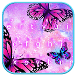 Galaxy Butterfly Keyboard Theme for pc icon