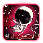 Galaxy Cartoon Astronaut Keyboard Theme icon