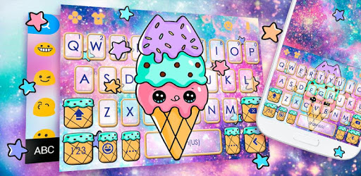 Galaxy Tasty Ice Cream Keyboard Theme pc screenshot