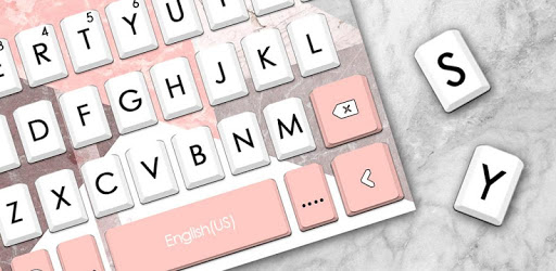 Geometric Coral Pink Keyboard Theme pc screenshot Geometric Coral Pink Keyboard Theme pc screenshot