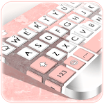 Geometric Coral Pink Keyboard Theme icon