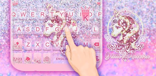Glitter Unicorn Keyboard Theme pc screenshot Glitter Unicorn Keyboard Theme pc screenshot