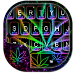 Glow Rasta Weed Keyboard Theme icon