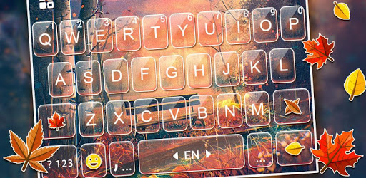 Gold Autumn Leaf Keyboard Theme pc screenshot Gold Autumn Leaf Keyboard Theme pc screenshot