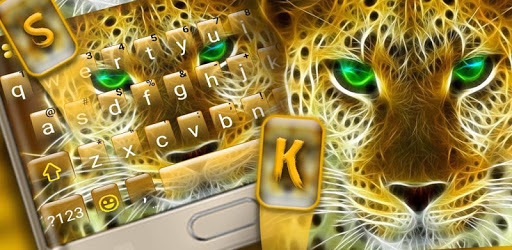 Golden Attacking Cheetah Keyboard Theme pc screenshot Golden Attacking Cheetah Keyboard Theme pc screenshot