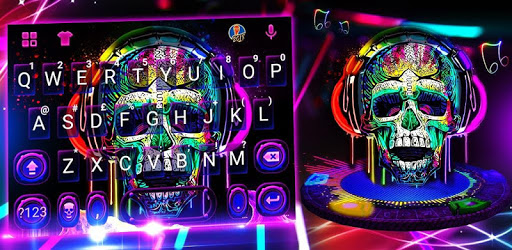 Graffiti Colorful Skull Keyboard Theme pc screenshot Graffiti Colorful Skull Keyboard Theme pc screenshot