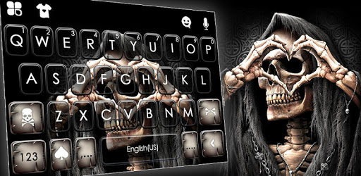 Grim Reaper Skull Love Keyboard Theme pc screenshot Grim Reaper Skull Love Keyboard Theme pc screenshot