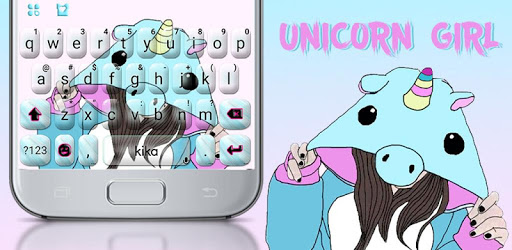 Hat Unicorn Girl Keyboard Theme pc screenshot Hat Unicorn Girl Keyboard Theme pc screenshot