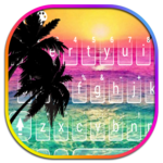 Holiday Coconut Sunset Keyboard Theme icon