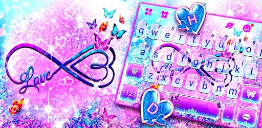 Infinity Butterfly Love Keyboard Theme pc screenshot Infinity Butterfly Love Keyboard Theme pc screenshot