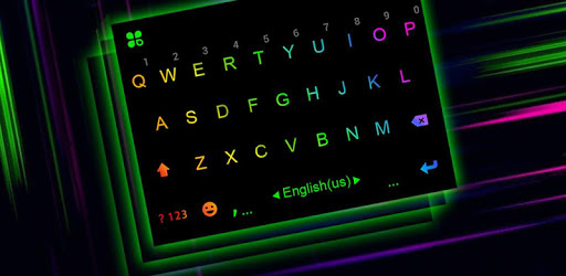 Led Neon Black Keyboard Theme pc screenshot Led Neon Black Keyboard Theme pc screenshot