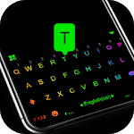 Led Neon Black Keyboard Theme icon