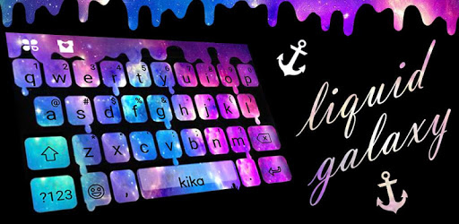 Liquid Galaxy Droplets Keyboard Theme pc screenshot