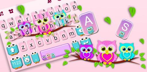 Lovely Owls Keyboard Theme pc screenshot Lovely Owls Keyboard Theme pc screenshot