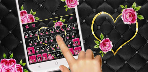 Lux Gold Black Heart Keyboard Theme pc screenshot Lux Gold Black Heart Keyboard Theme pc screenshot