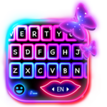 Neon Color Butterfly Keyboard Theme icon