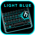Neon Blue Black Keyboard Theme icon