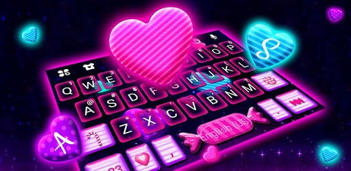 Neon Candy Hearts Keyboard Theme pc screenshot Neon Candy Hearts Keyboard Theme pc screenshot