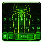 Neon Electric Spider Keyboard Theme icon