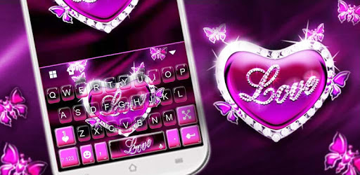 Neon Loveheart Butterfly Keyboard Theme pc screenshot Neon Loveheart Butterfly Keyboard Theme pc screenshot