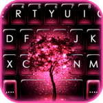 Neon Pink Galaxy Keyboard Theme icon