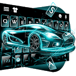 Neon Tech Car Keyboard Theme icon