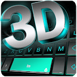Neon 3d Black Keyboard Theme icon