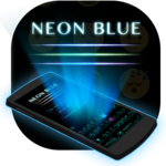 Neon Blue Keyboard Theme icon