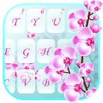 Orchid Flowers Lovely Keyboard Theme icon