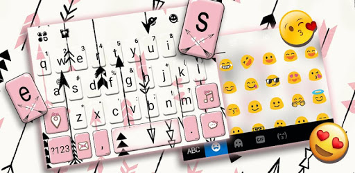 Pink Arrow Keyboard Theme pc screenshot Pink Arrow Keyboard Theme pc screenshot