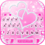 Pink Diamond Hearts Keyboard Theme icon