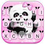 Pink Girly Panda Keyboard Theme icon