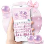 Pink Luxury Pearl Keyboard Theme for pc icon Pink Luxury Pearl Keyboard Theme for pc icon