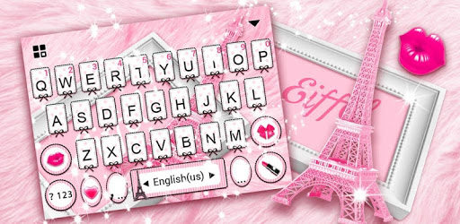 Pinky Bow Paris Eiffel Keyboard Theme pc screenshot Pinky Bow Paris Eiffel Keyboard Theme pc screenshot