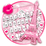 Pinky Bow Paris Eiffel Keyboard Theme icon